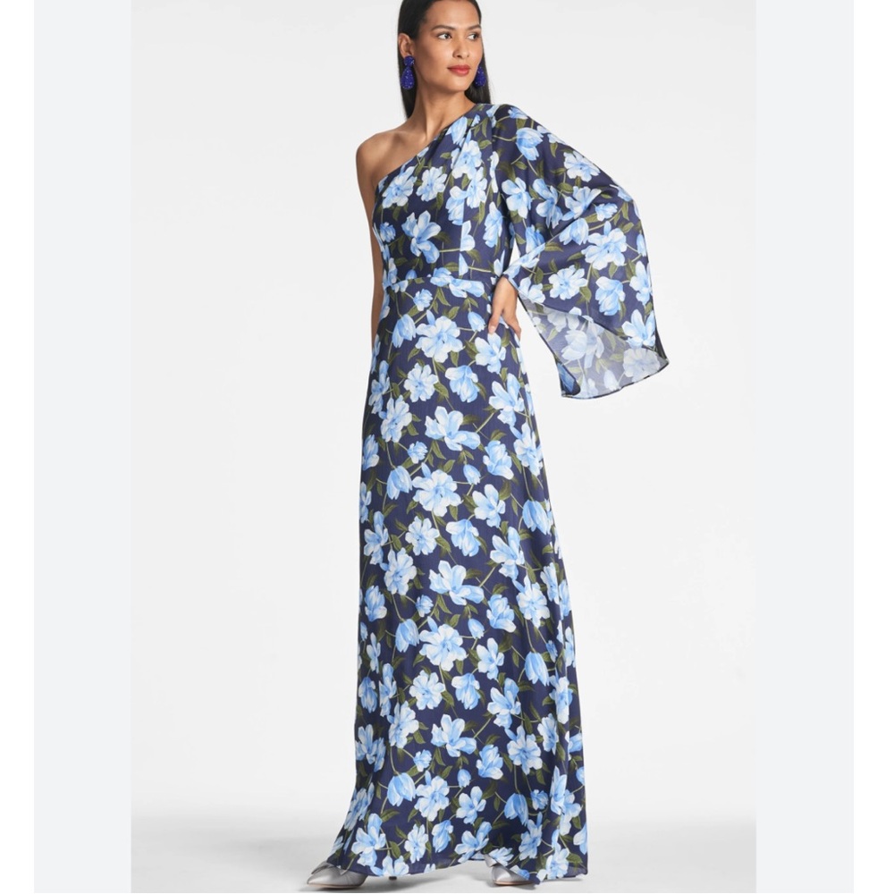 Sachin + Babi Keely Gown in Ocean Blue Magnolia NWT Size 6